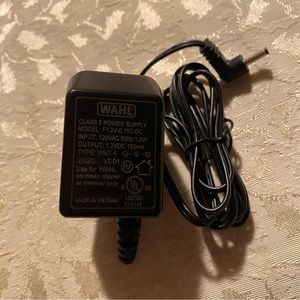 Wahl Class 2 Power Supply Adapter Model F1.2V-0.15C-DC for Wahl Trimmers